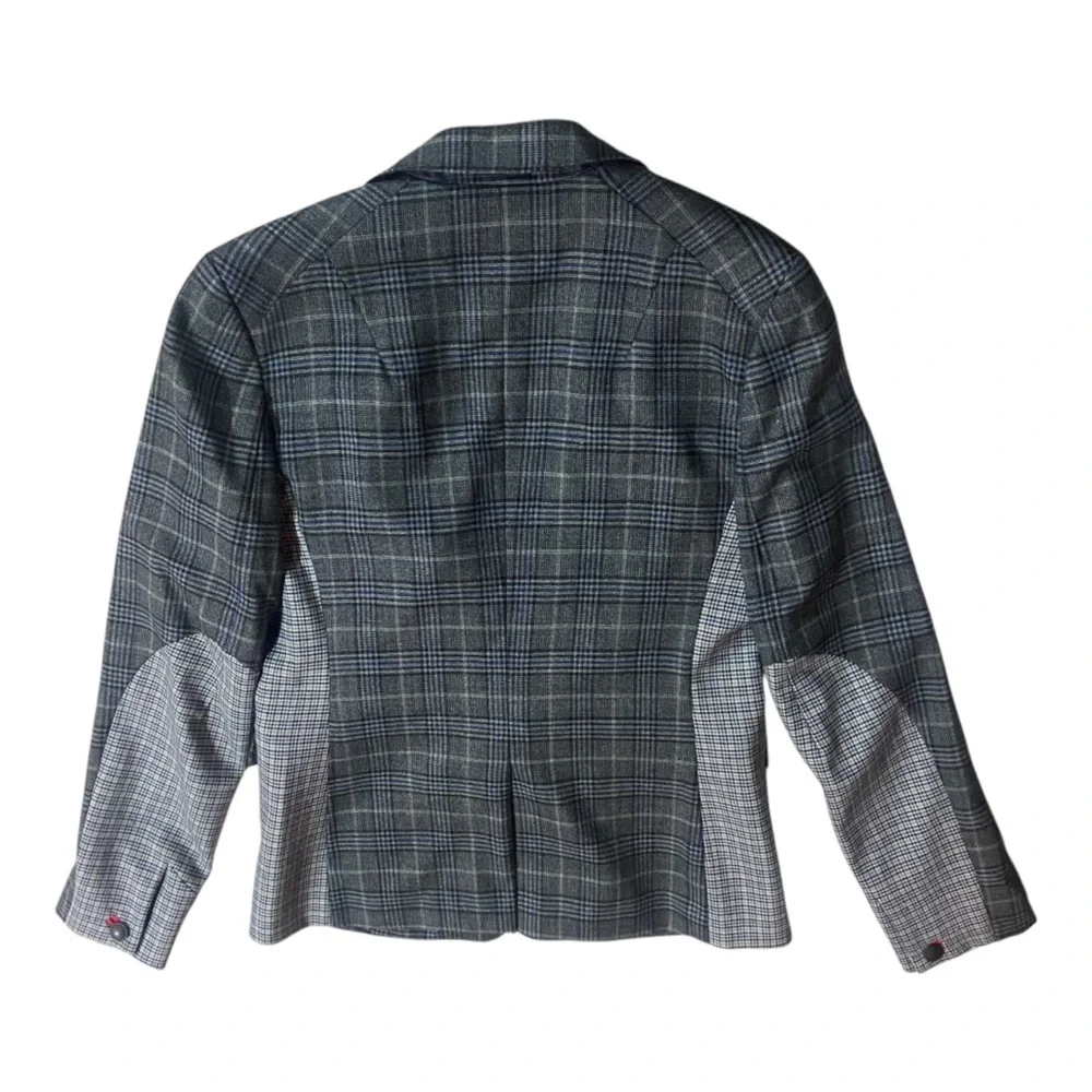 Rag & Bone Lexington Mixed Check Plaid Wool Blazer Sz 2